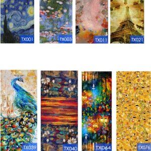 Scarf/Shawl (with oil painting inspired designs)